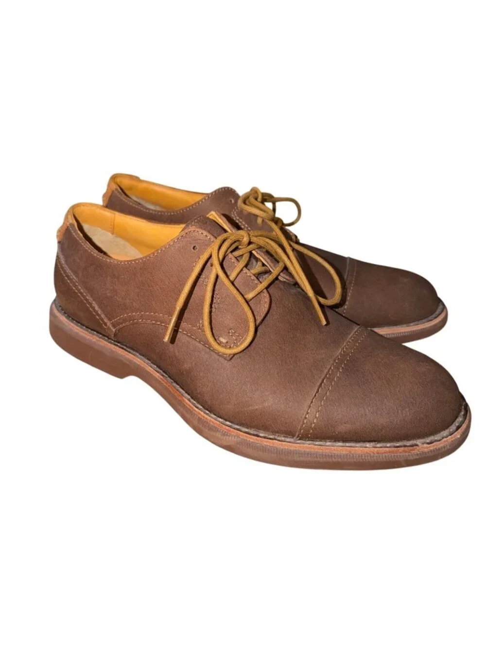NWOT Sperry Gold Cup Brown Leather Oxford Top Siders Shoes Men 7.5 Office Preppy